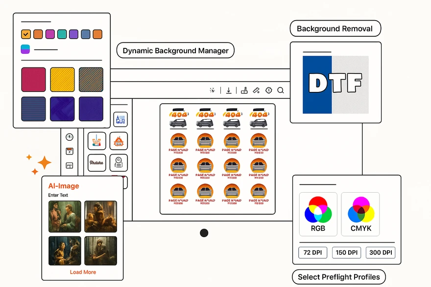 DTF Gang Sheet Builder Designed for Print Professionals